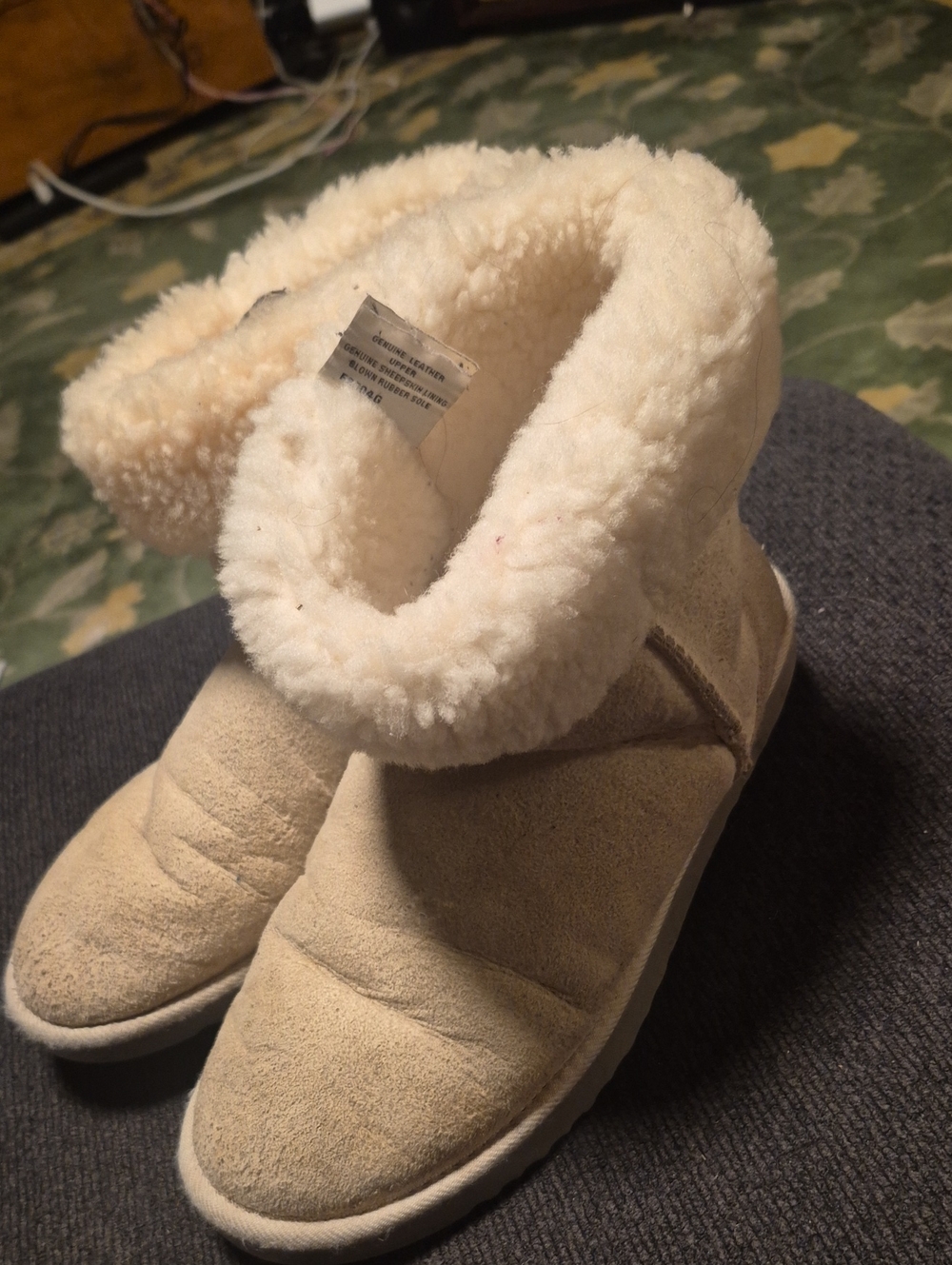 UGG Cream Plush-Lined Kids Winter Boot